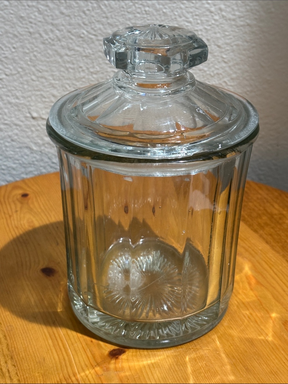 Clear Glass Apothecary Jar with Lid